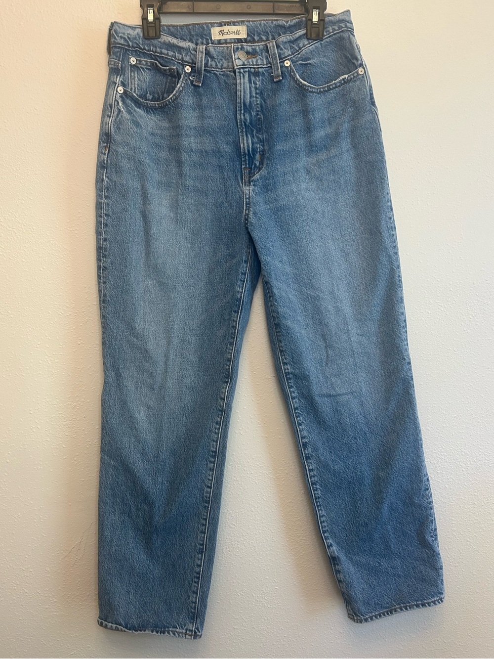 Madewell The Perfect Vintage Straight Medium Wash High Rise Jeans